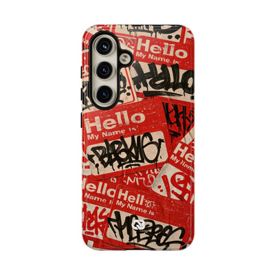 Slap Tag Collage · Tough Phone Case for Samsung · Red