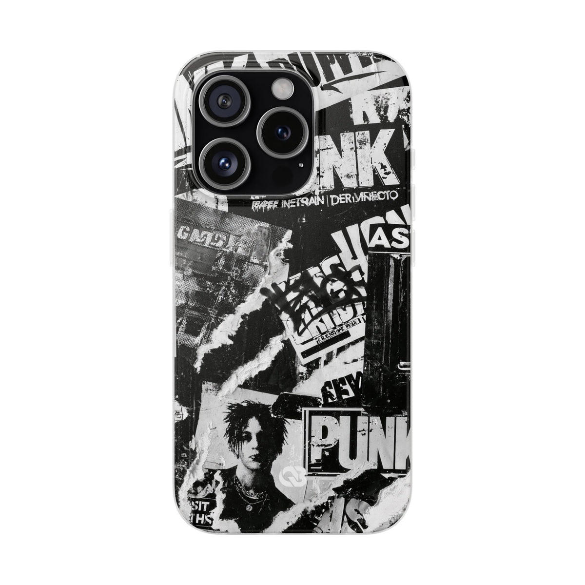 Underground Punk Collage · Lite Phone Case for iPhone ·  Black