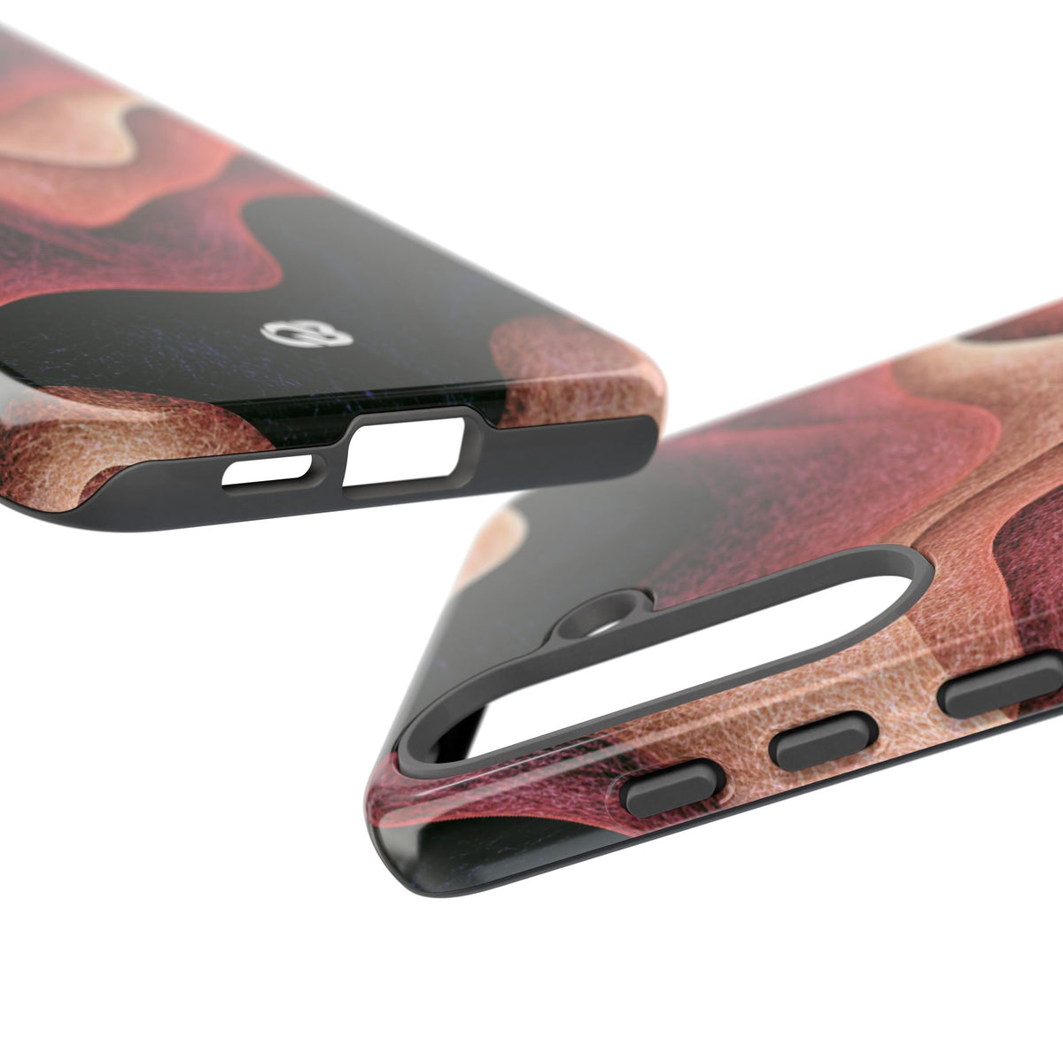 Rose Contour Waves · Tough Phone Case for Samsung · Pink
