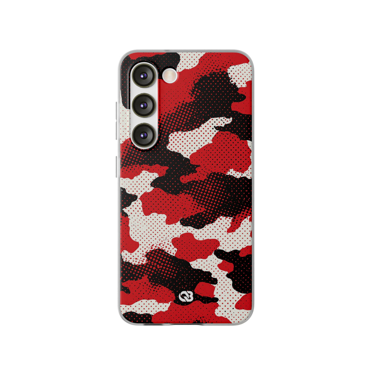 Crimson Halftone Camo · Lite Phone Case for Samsung · Red