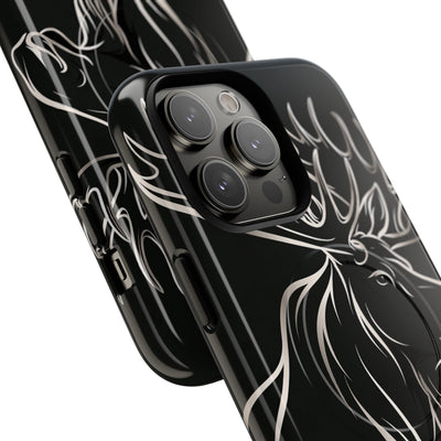 Nordic Moose Contour · Tough 2.0 Magnetic Phone Case for iPhone · Black