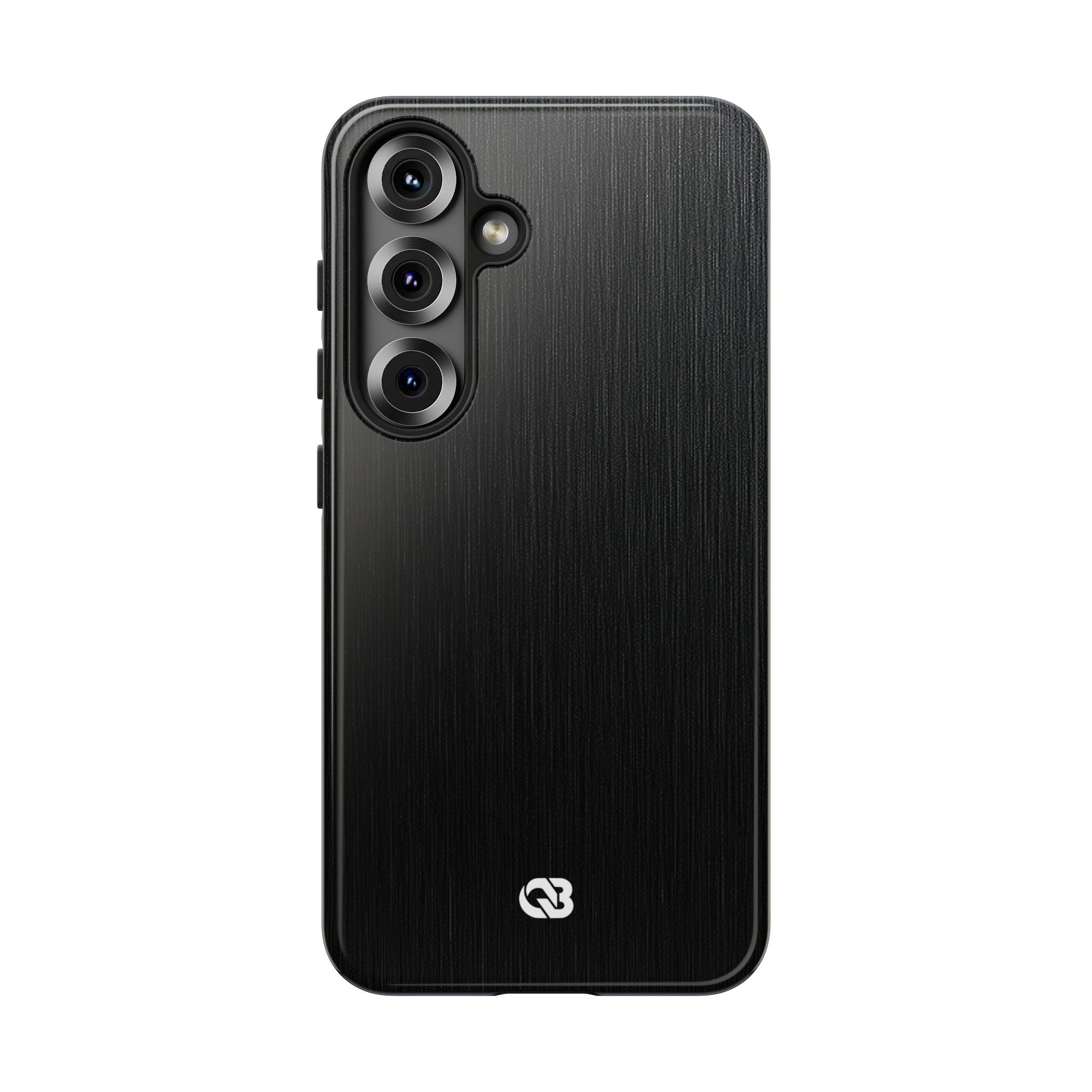 Black Tough Phone Case for Samsung - Brushed Obsidian Slate