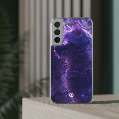 Purple Void Feline · Soft Custodia per Samsung