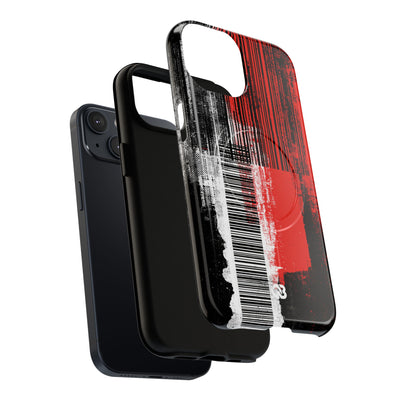 Distorted Barcode · Tough 2.0 Magnetic Phone Case for iPhone · Black