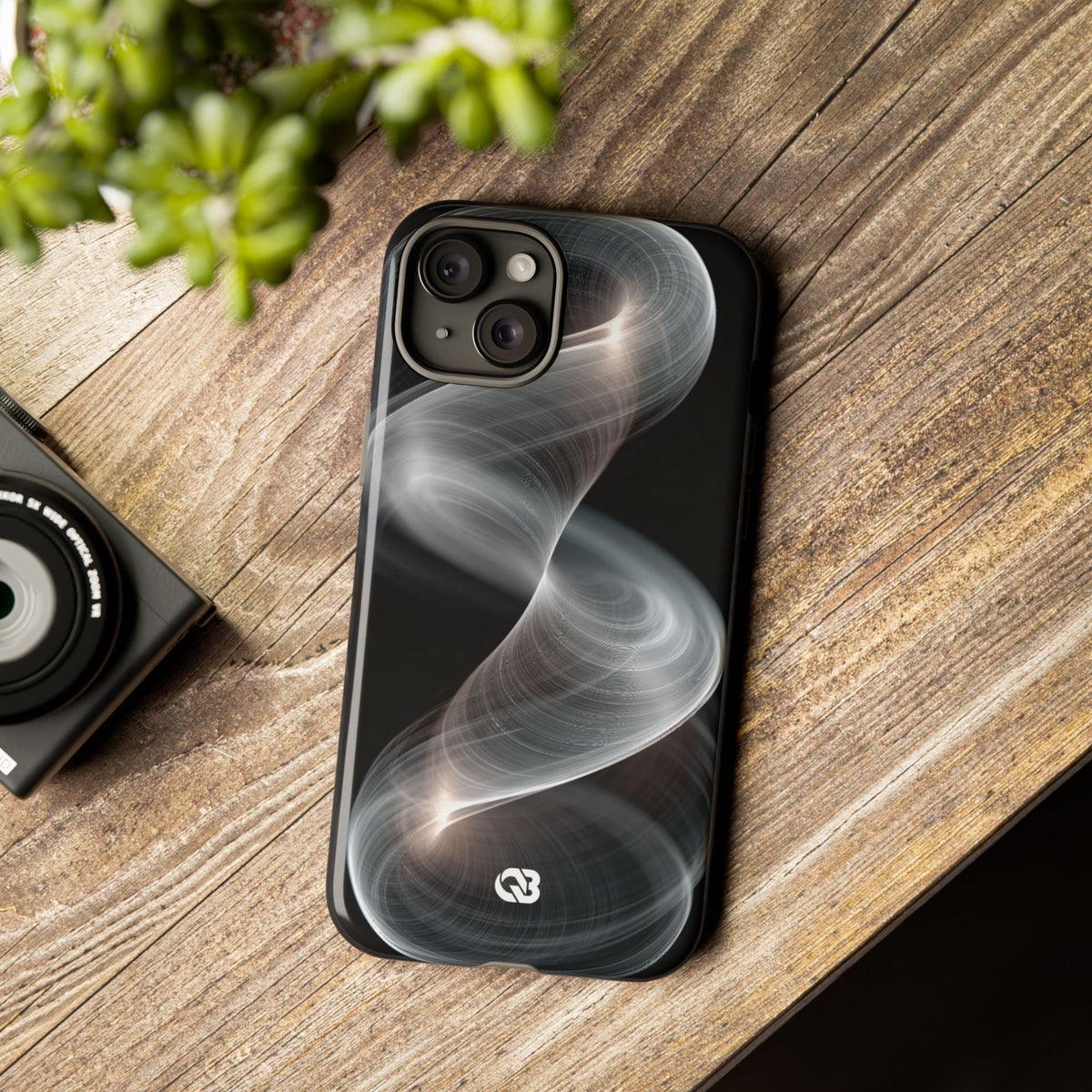 Luminous Vortex · Tough Phone Case for iPhone · Black