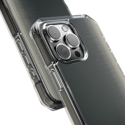 Grey Impact MagSafe Phone Case for iPhone - Charcoal Tech Grid