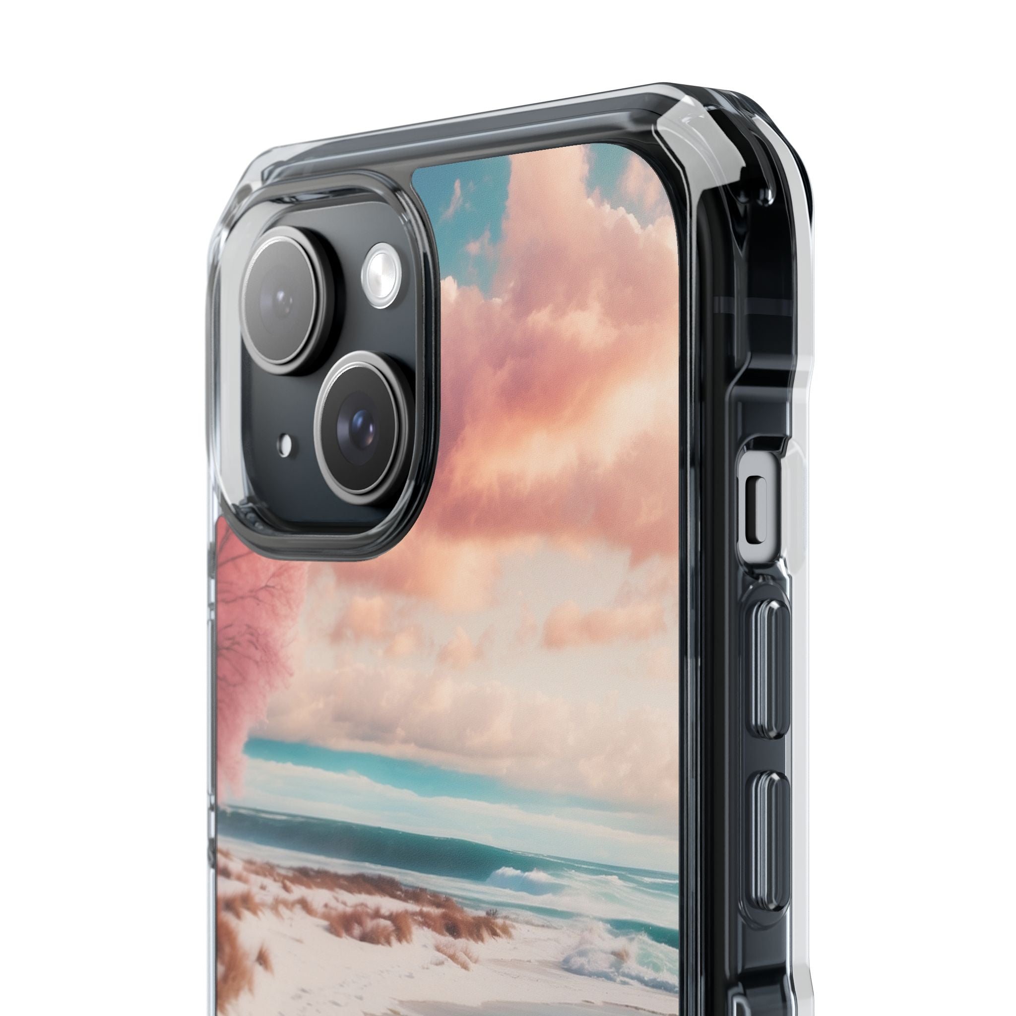 Pink Breeze Tree iPhone 15 Case - Impact