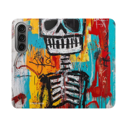 Neon Skull Chaos - Samsung S23 Case - Wallet