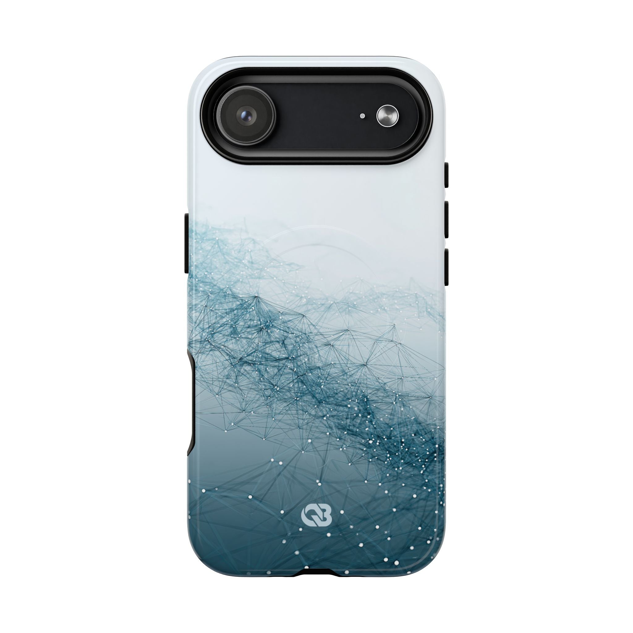 Teal Tough 2.0 Magsafe Phone Case for iPhone - Cyan Vector Lattice