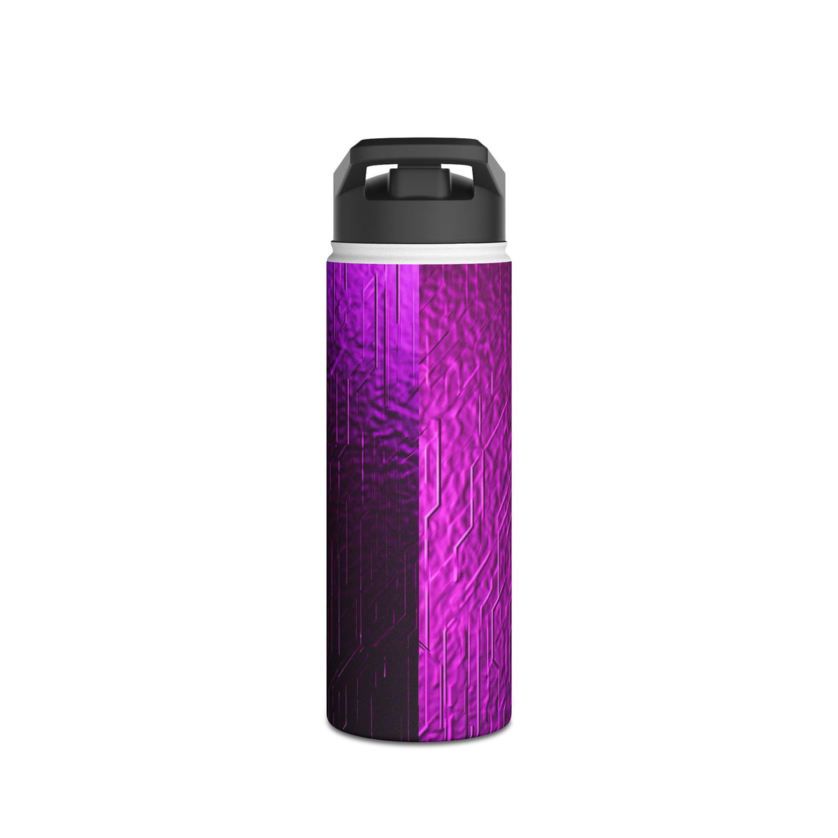 Violet Cyber Circuit · Insulated Water Bottle · Purple