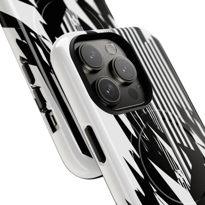 White Tough 2.0 Magsafe Phone Case for iPhone - Shattered Vector Spire