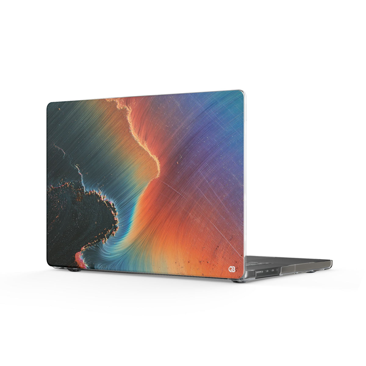 Prismatic Aura Shift · Clear Hard Case for MacBook · Blue