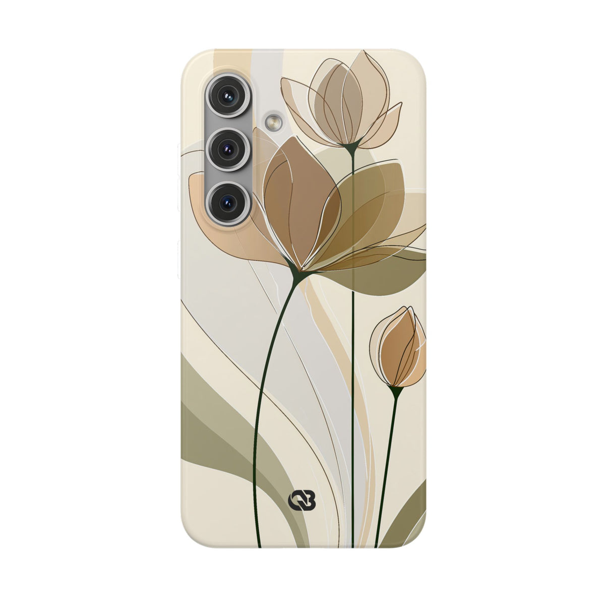 Translucent Petal Contour · Lite Phone Case for Samsung · Beige