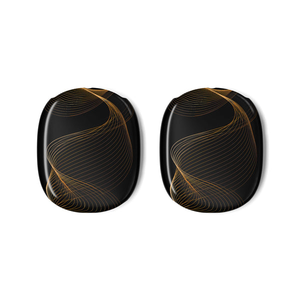 Golden Contour Flow · Hard Case for AirPods Max · Black