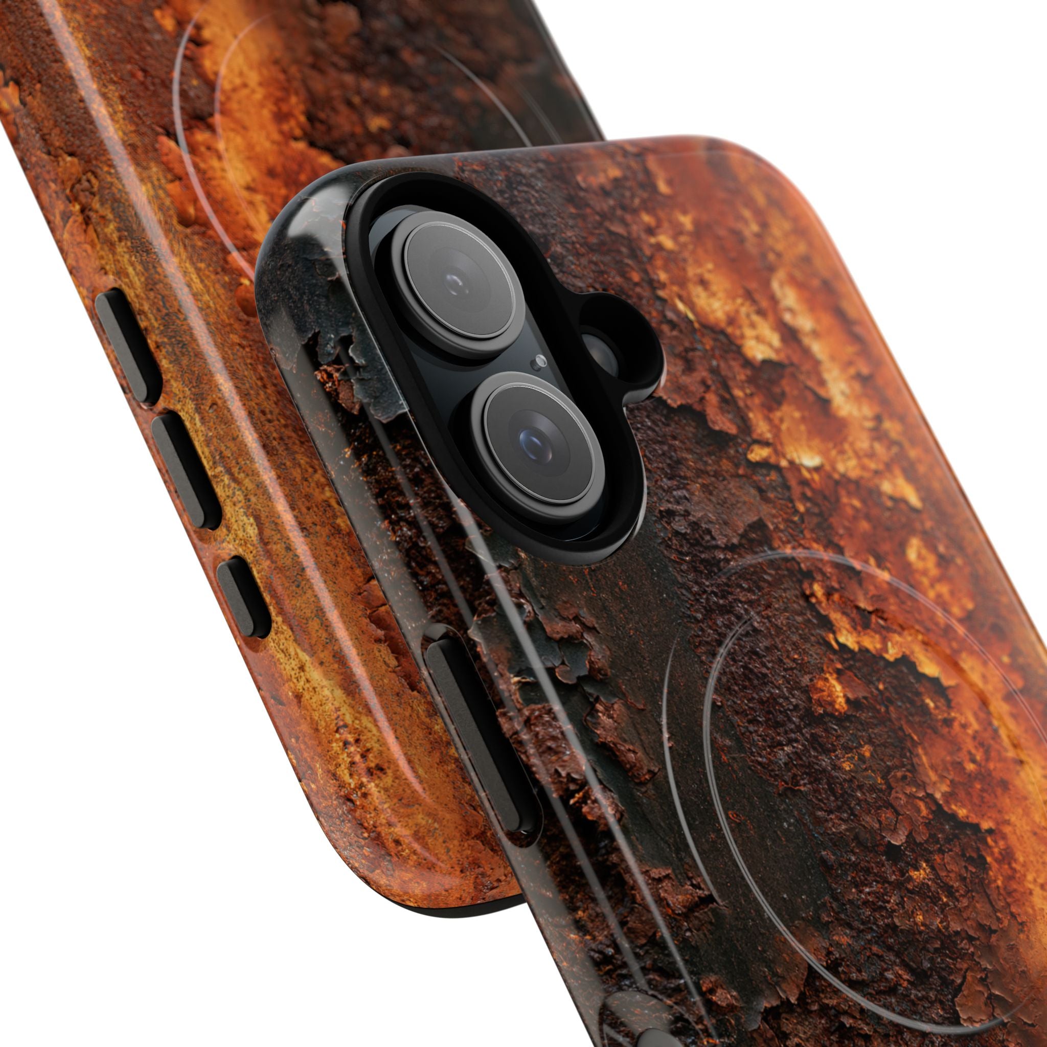 Orange Tough 2.0 Magsafe Phone Case for iPhone - Oxidized Iron Crust