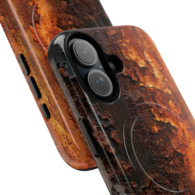 Orange Tough 2.0 Magsafe Phone Case for iPhone - Oxidized Iron Crust