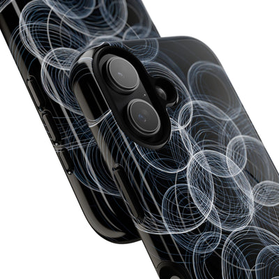 Black Tough 2.0 Magsafe Phone Case for iPhone - Frosted Ring Matrix