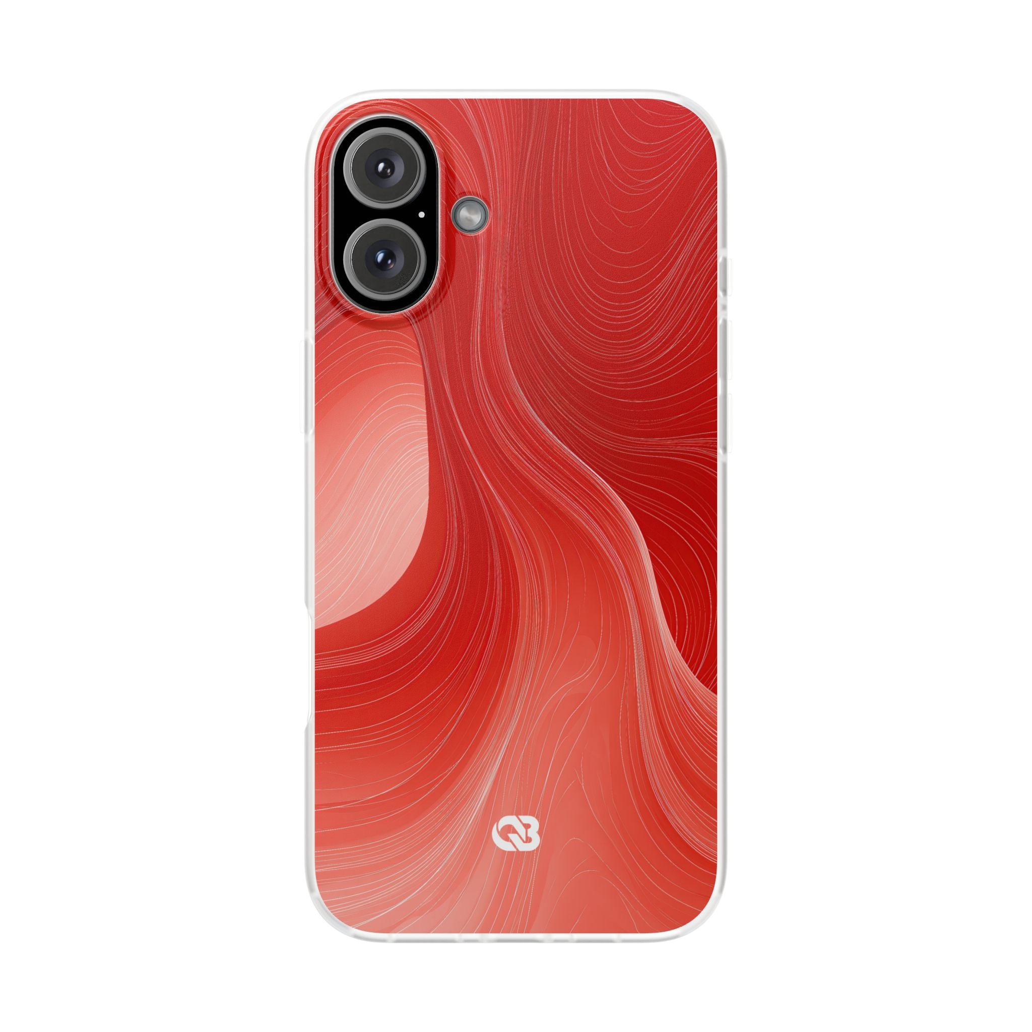 Red Lite Phone Case for iPhone - Crimson Silk Strands