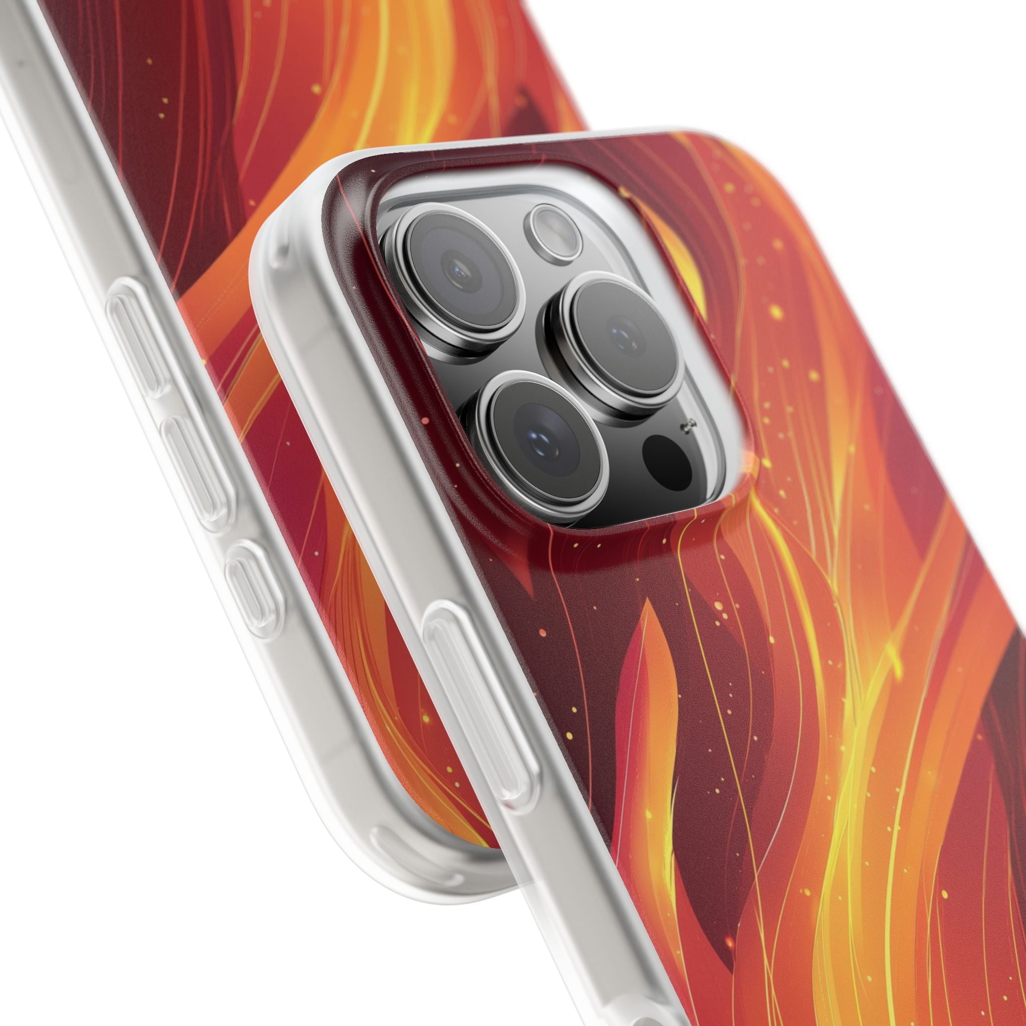 Flaming Flow iPhone 16 Pro Case - Soft - CASE•BOB