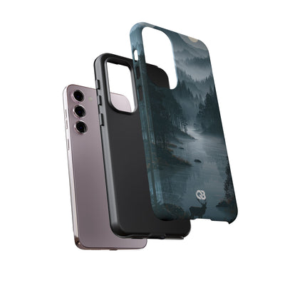 Silent Nordic Fjord · Tough Phone Case for Samsung · Blue
