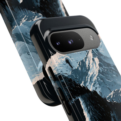Nordic Arctic Bear · Tough Phone Case for Pixel ·  Black