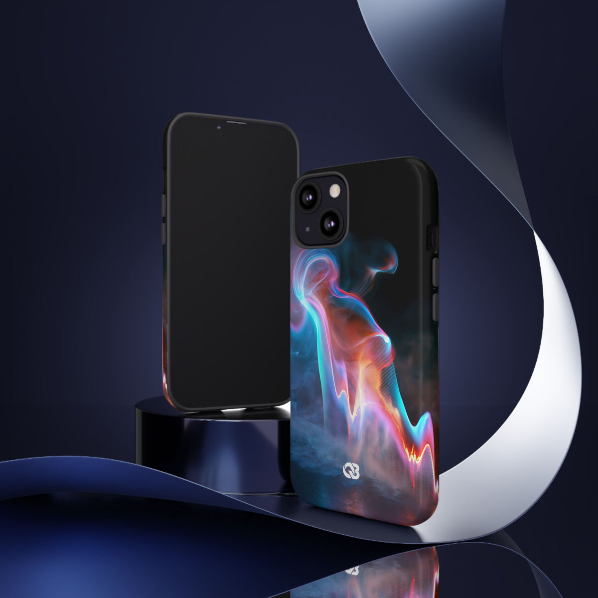 Neon Waveform · Tough Phone Case for iPhone · Black
