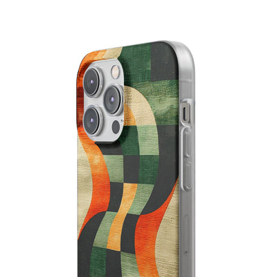 Burnt Orange Curve · Soft Phone Case for iPhone