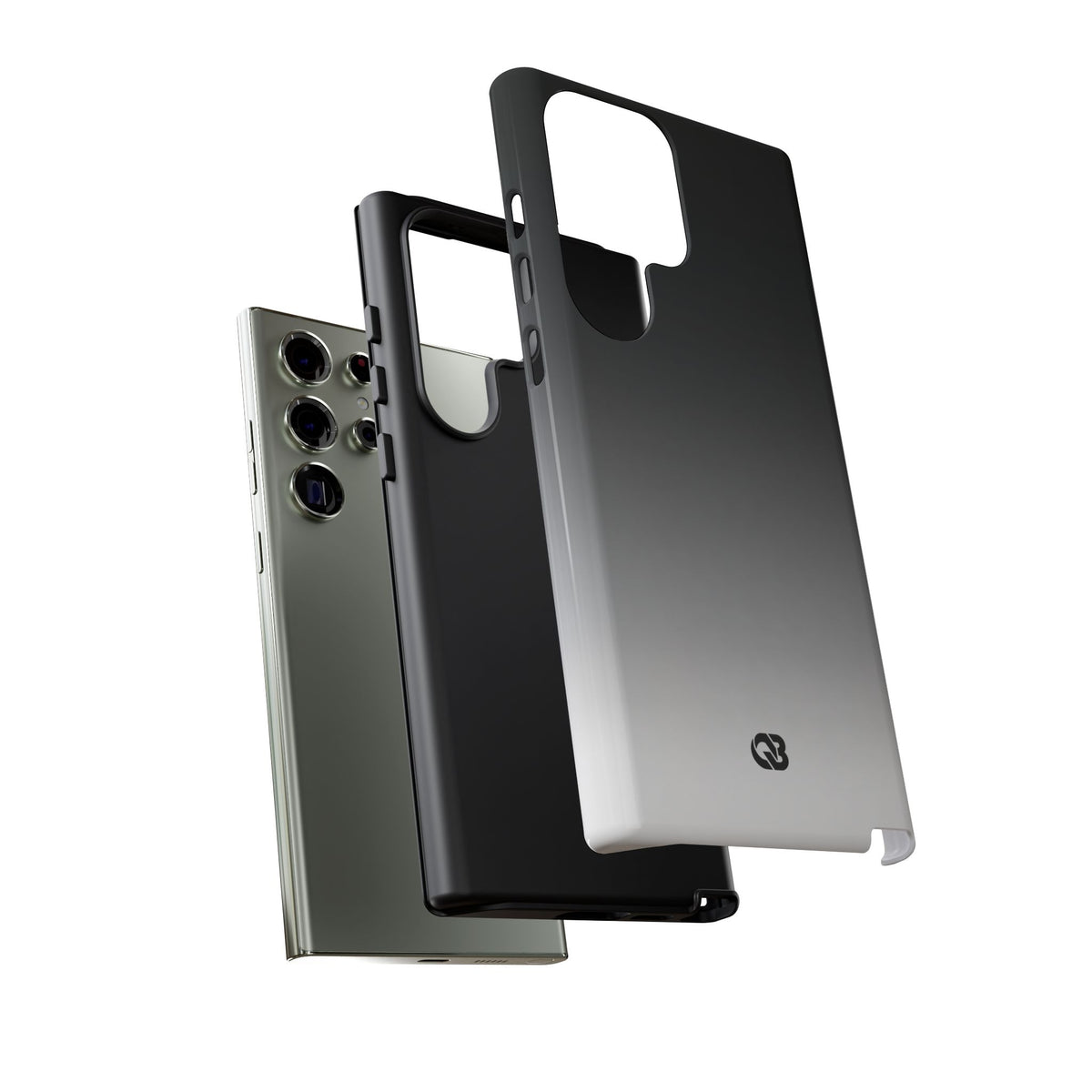 Noir Ombre Fade · Tough Phone Case for Samsung · Black
