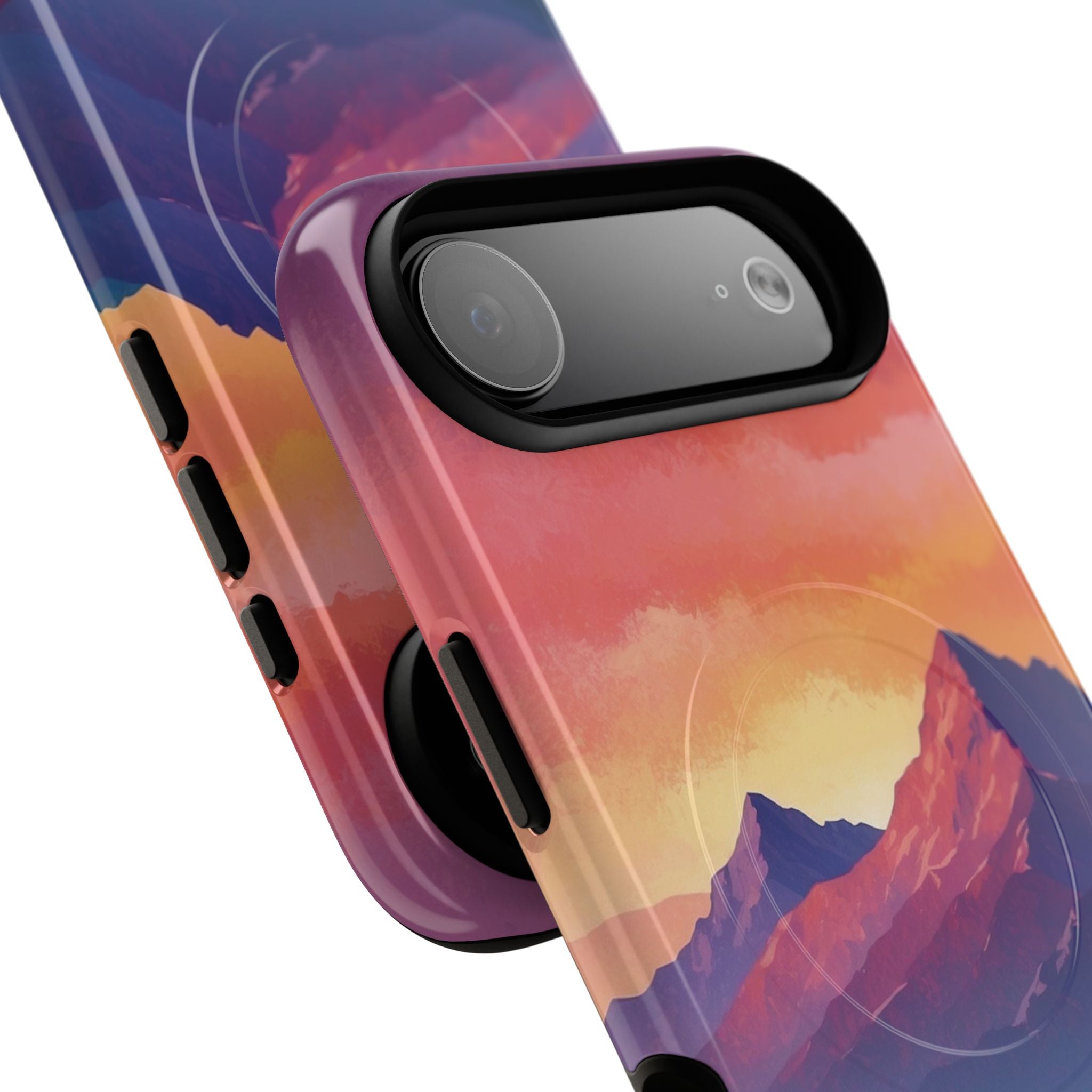Crimson Mountain Dusk · Tough+ Phone Case for iPhone · Magsafe