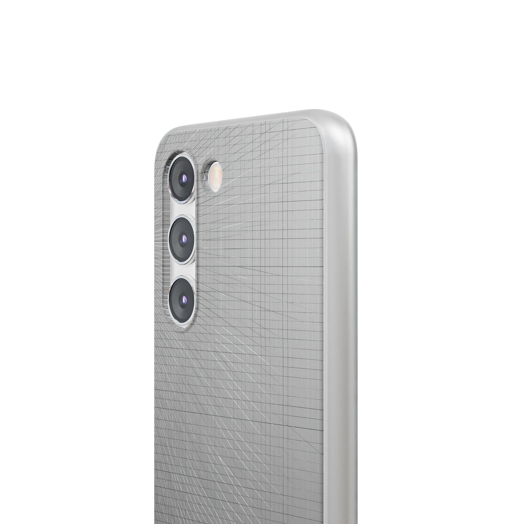 Grey Lite Phone Case for Samsung - Chrome Mesh Warp