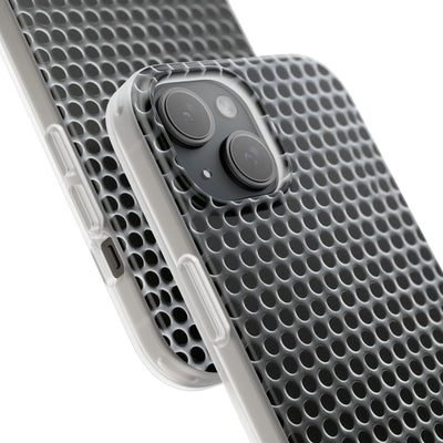 Brushed Perforated Steel · Lite Phone Case for iPhone ·  Silver