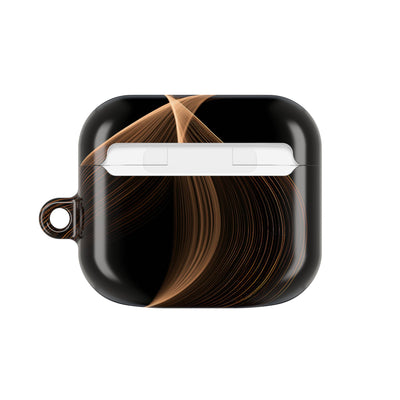 Amber Contour Flow · Hard Case for AirPods & AirPods Pro · Black