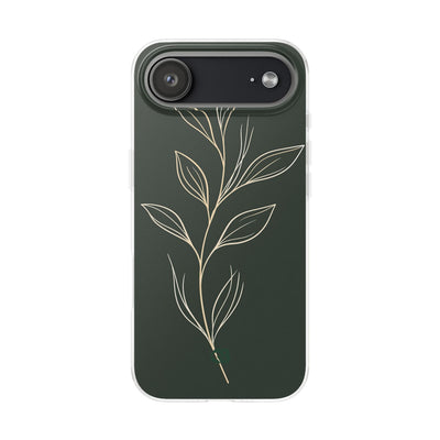 Green Lite Phone Case for iPhone - Deep Moss Willow