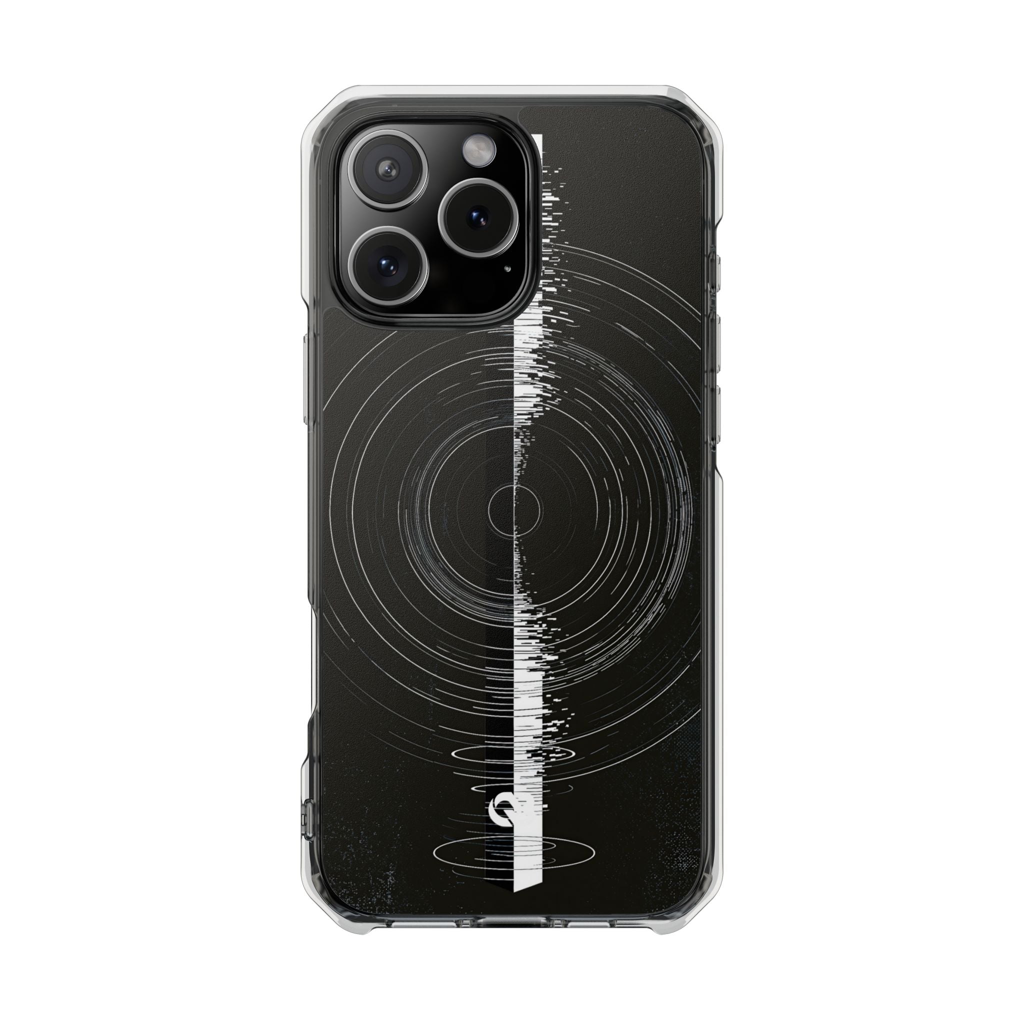 Black Impact MagSafe Phone Case for iPhone - Obsidian Orbital Signal