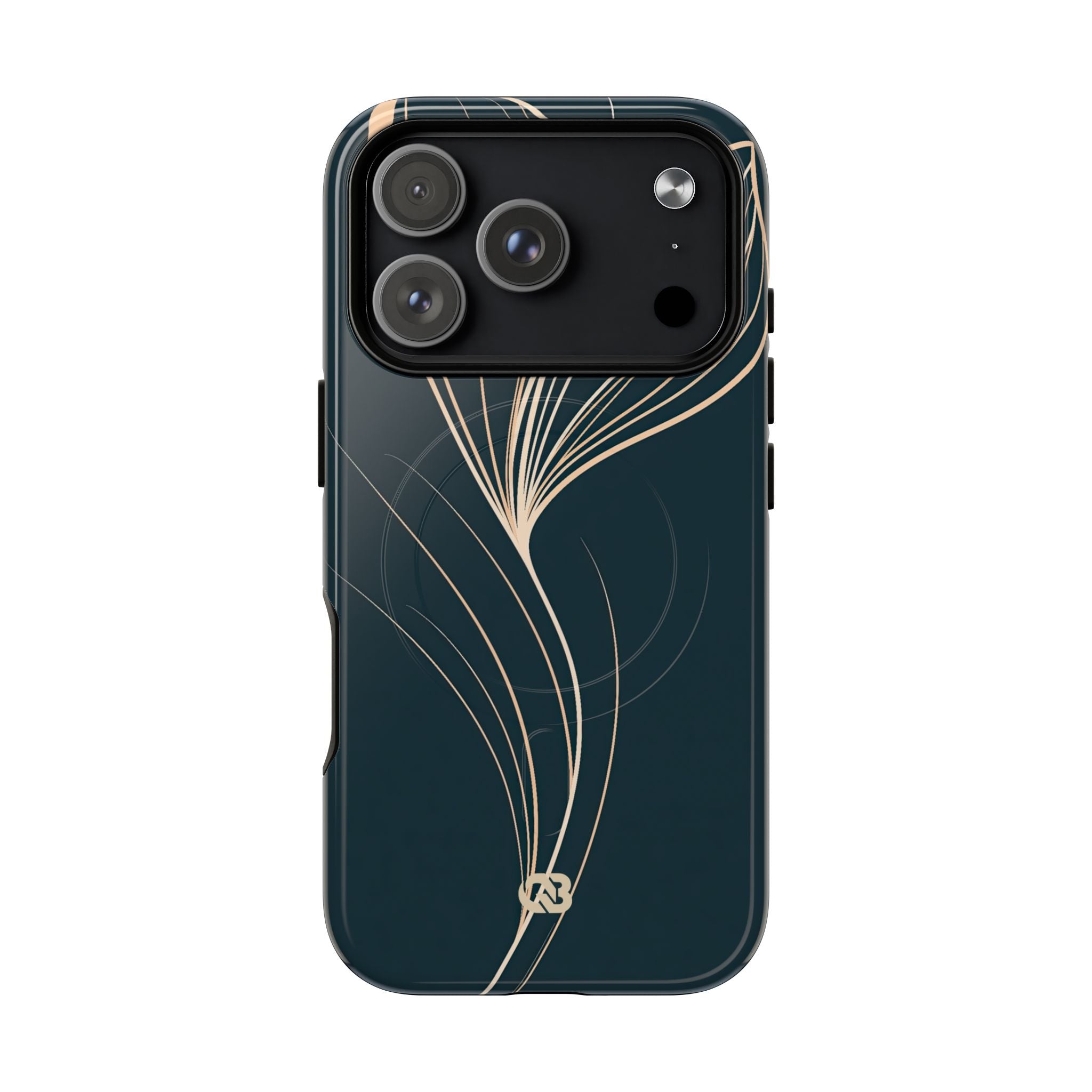 Teal Tough 2.0 Magsafe Phone Case for iPhone - Sandstone Silk Flora