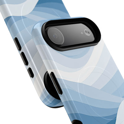 Blue Tough 2.0 Magsafe Phone Case for iPhone - Glacial Indigo Flow