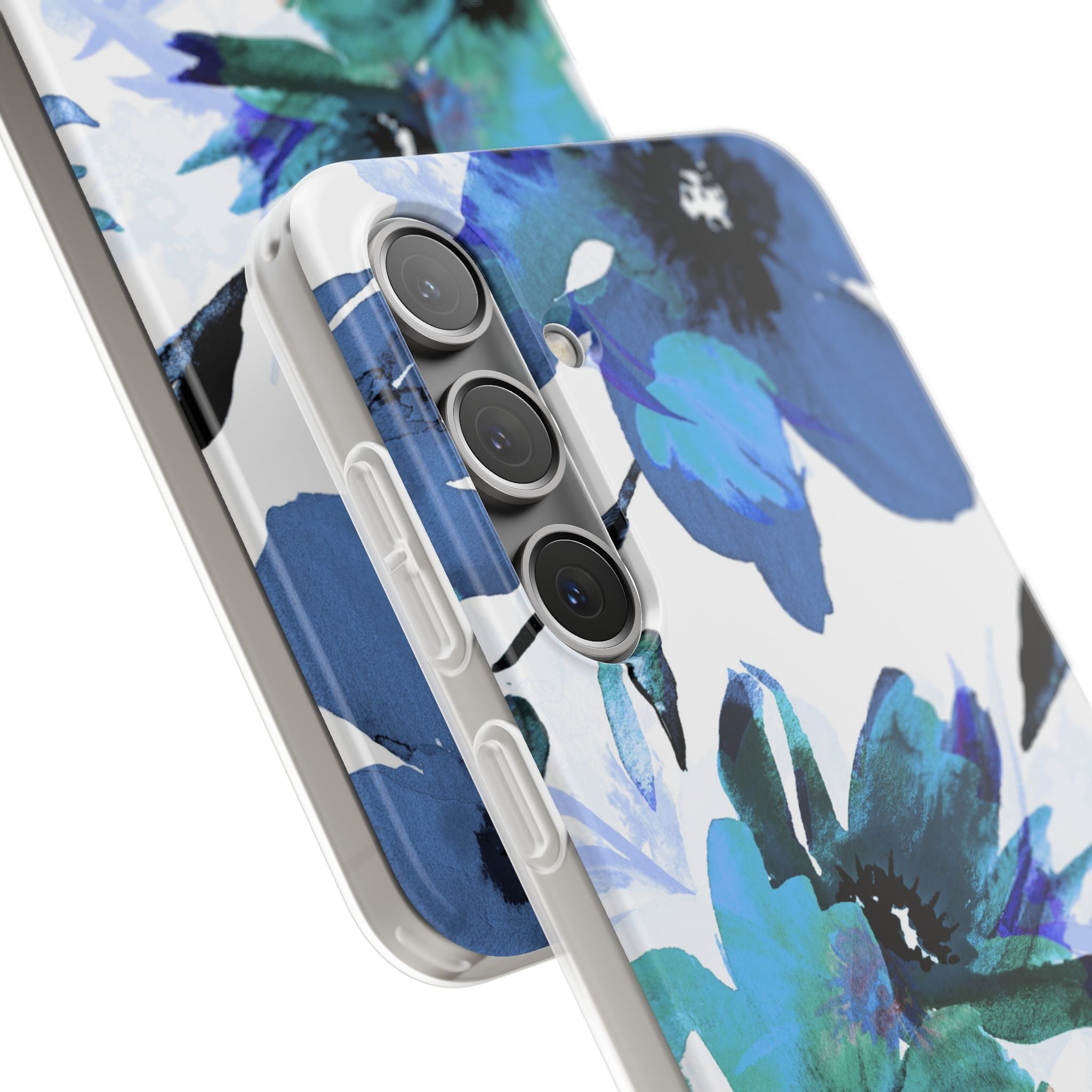 Blue Blossom Radiance Samsung S24 Plus Case - Soft