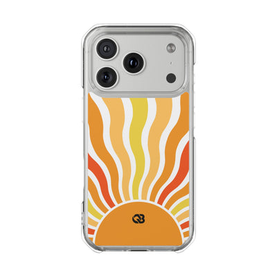 Amber Solar Waves · Impact Phone Case for iPhone · Magsafe