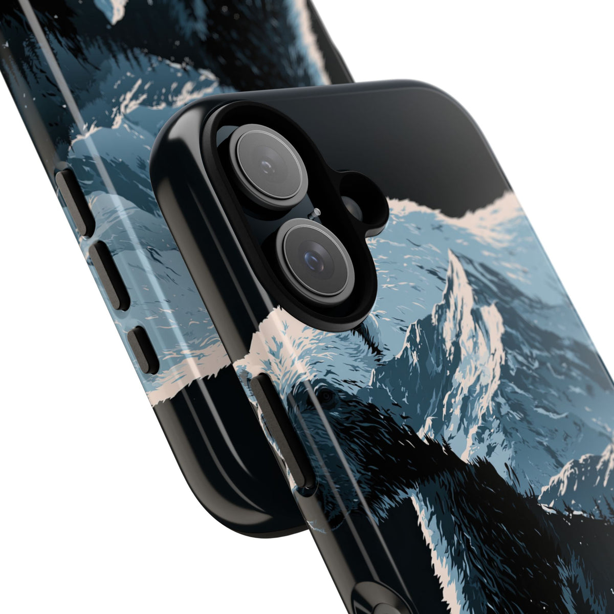 Nordic Arctic Bear · Tough Phone Case for iPhone · Black