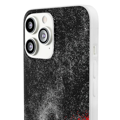 Crimson Noir Drip · Lite Phone Case for iPhone ·  Black
