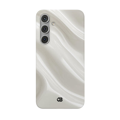 White Lite Phone Case for Samsung - Polished Ivory Wave