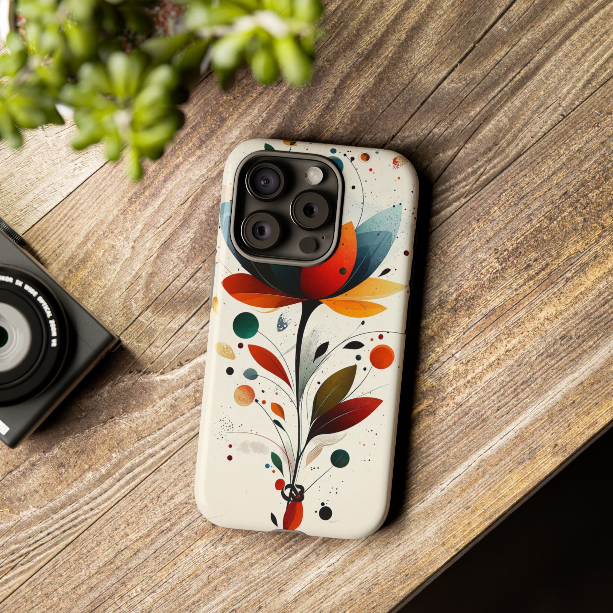 Burnt Petal Abstract · Tough Phone Case for iPhone
