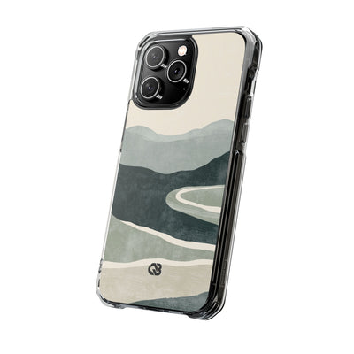 Green Impact MagSafe Phone Case for iPhone - Misty Sage Valley