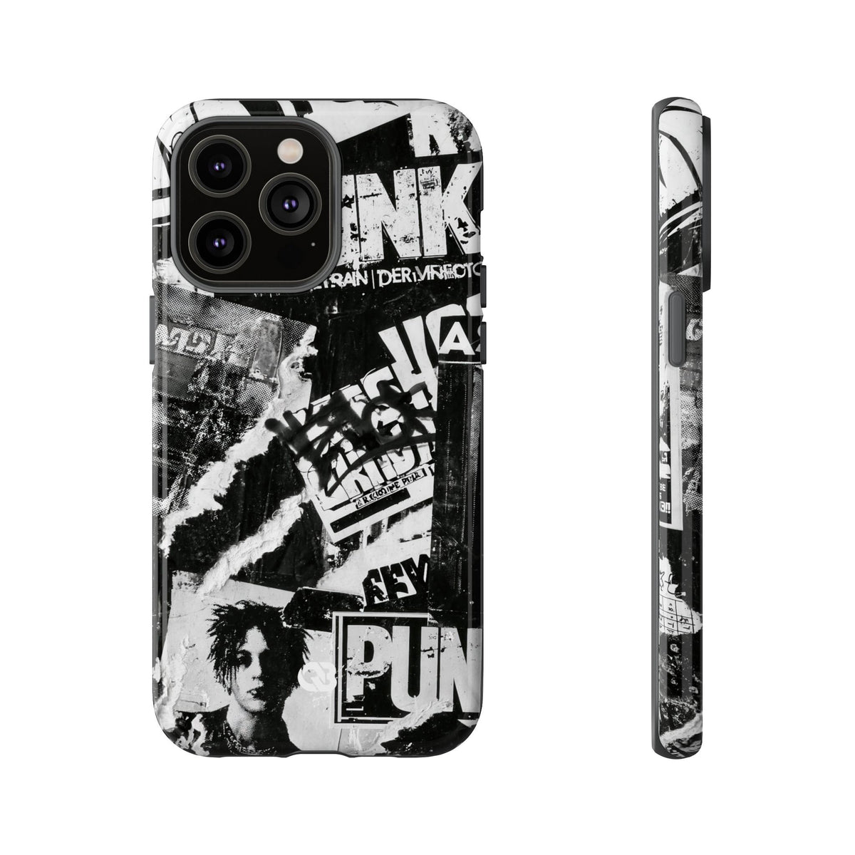 Underground Punk Collage · Tough Phone Case for iPhone · Black