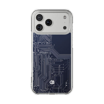 Blue Impact MagSafe Phone Case for iPhone - Cobalt Data Stream