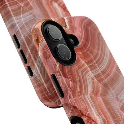 Blushing Rose Strata · Tough 2.0 Magnetic Phone Case for iPhone · Pink