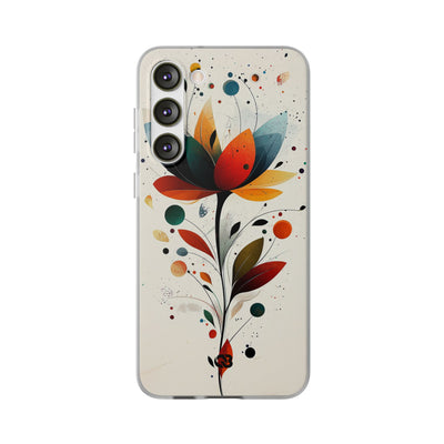 Burnt Petal Abstract · Soft Handyhülle für Samsung