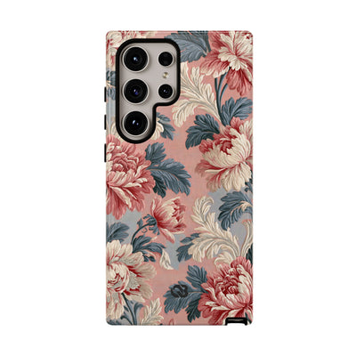 Blush Peony Jacquard · Tough Phone Case for Samsung · Pink