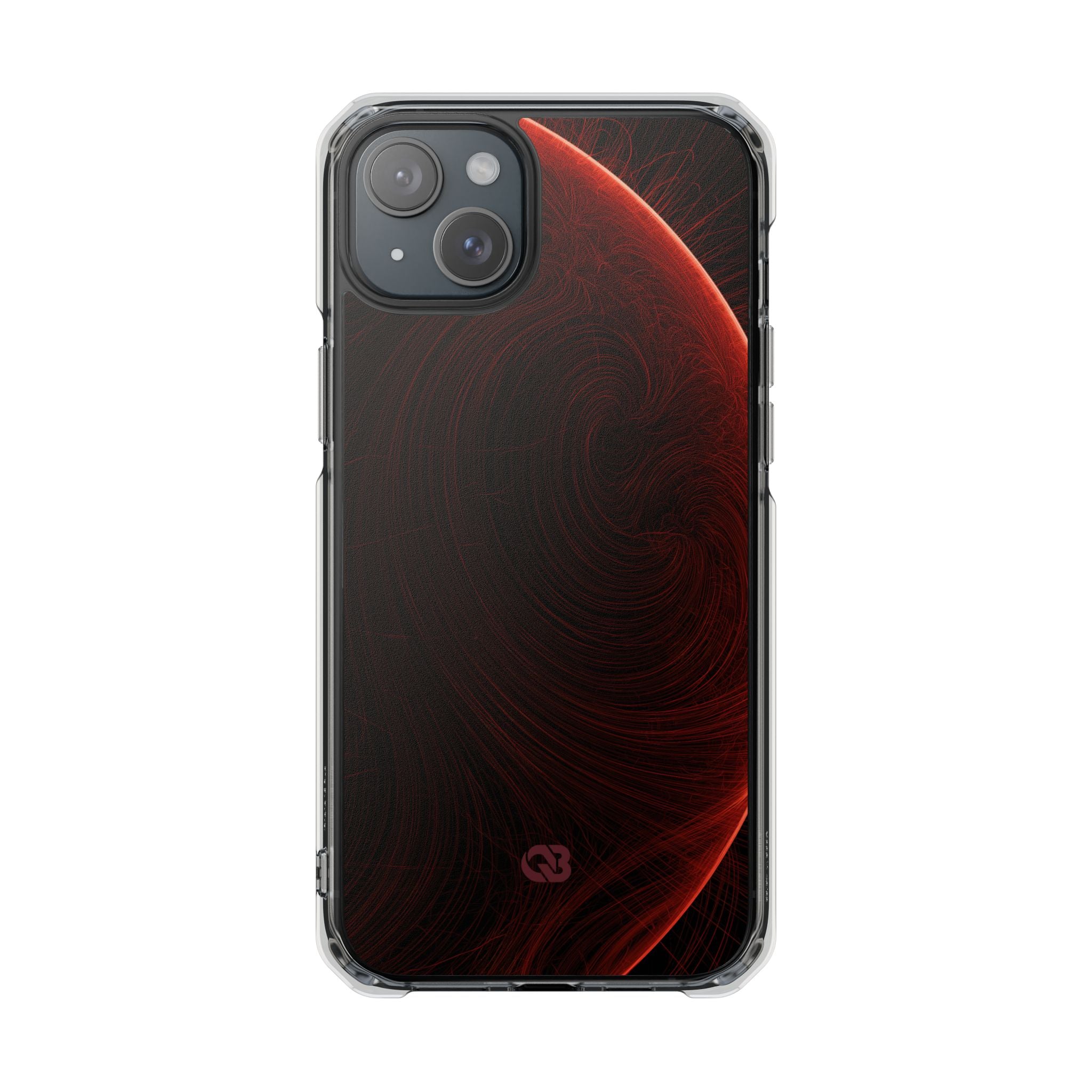 Red Impact MagSafe Phone Case for iPhone - Crimson Flare Flux