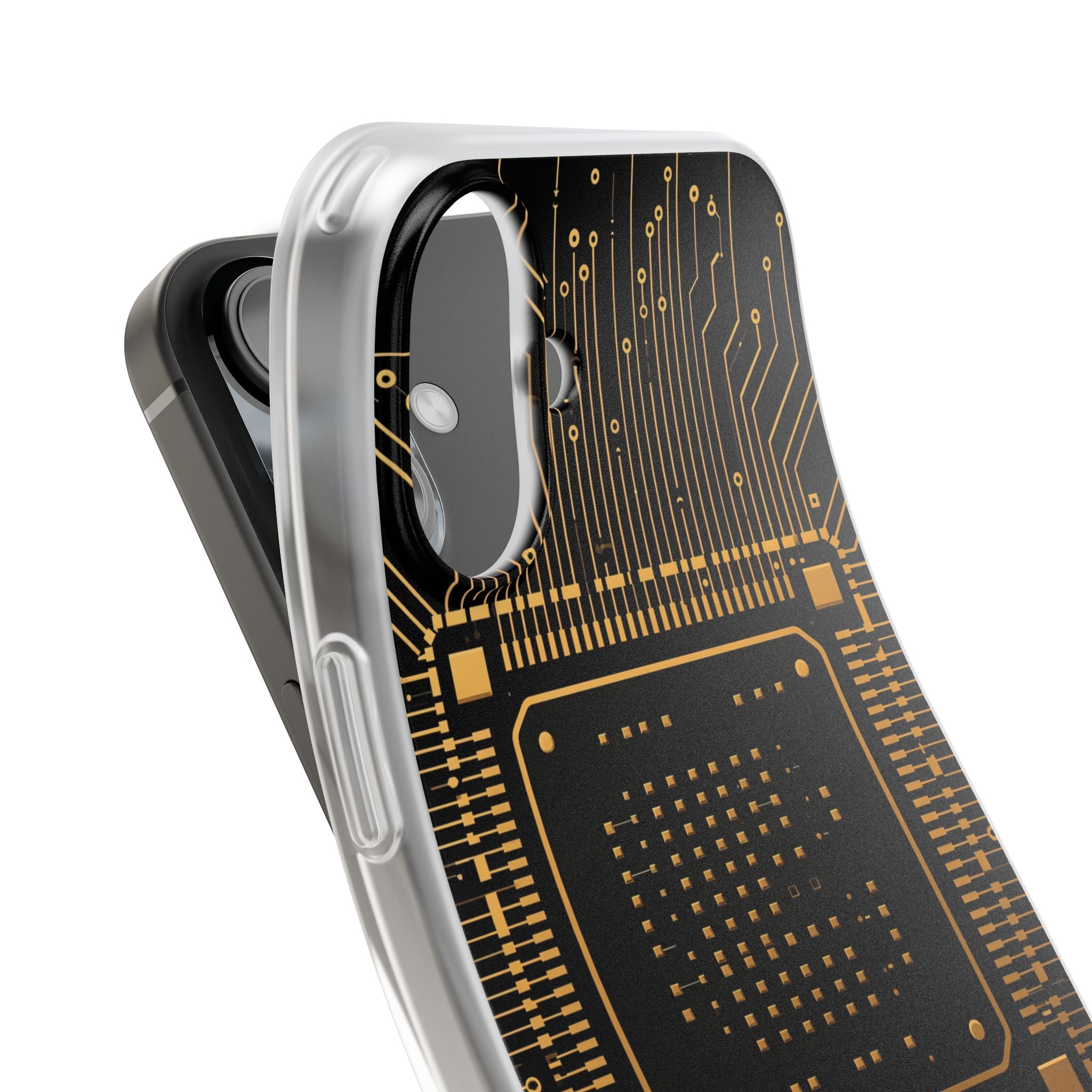 Gold Lite Phone Case for iPhone - Cyber Gold Processor
